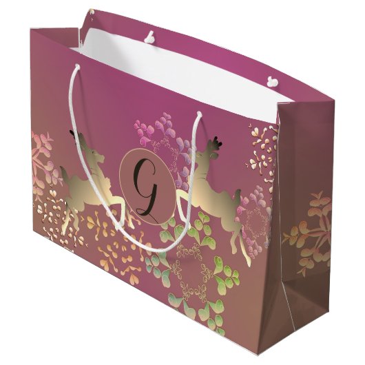 rendier- en snuitvlokken groot cadeauzakje (Achterkant Gekanteld)