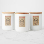 Rendier Eten en Drinken Label Set Voedselcontainer Etiket (Flessen)