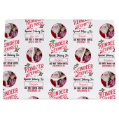 Rendier Express van Santa Name & Photo Christmas Groot Cadeauzakje (Voorkant)