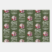 Rendier Express van Santa Name & Photo Christmas Inpakpapier Vel (Voorkant 2)