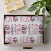 Rendier Express van Santa Name & Photo Christmas Tissuepapier (Geschenk)