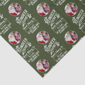 Rendier Express van Santa Photo Christmas Green Tissuepapier (Detail)