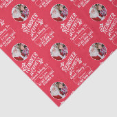 Rendier Express van Santa Photo Christmas Red Tissuepapier (Detail)