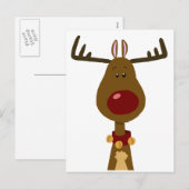Rendier Feestdagenkaart (Voorkant / Achterkant)