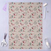 Rendier Folk Art Tissue Papier Kerstcadeau Wrap (Craft)
