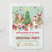 Rendier Fun Kerstfeest Kaart (Voorkant)