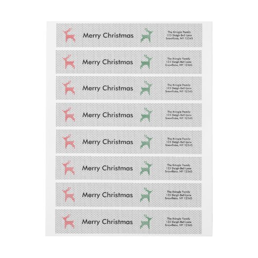 Rendier Gebreide Trui Vrolijk Kerstfeest (Vel)