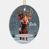 Rendier gepersonaliseerd Ornament (Rechts)