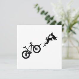 Rendier Geweiberg Mountainbike Kerstrijder Feestdagenkaart