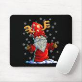 Rendier Gnome T-shirt Mannen Vrouwen Buffalo Plaid Muismat (Met muis)