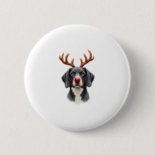 Rendier Great Dane Kerstmis Great Dane Hond Moeder Ronde Button 5,7 Cm