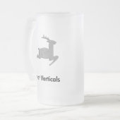 Rendier Grote Verticals Matglas Bierpul (Voorkant links)