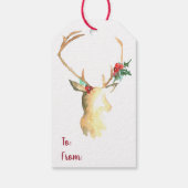 Rendier Hang Tang Cadeaulabel (Achterkant)