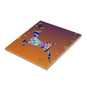 Rendier herten mandala keramische foto Tegel Tegeltje (Zijkant)