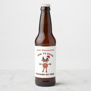rendier:  Hoe voorkomt u aanraking van gezicht Bier Etiket