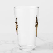 Rendier Holiday Glass Tumbler (Links)
