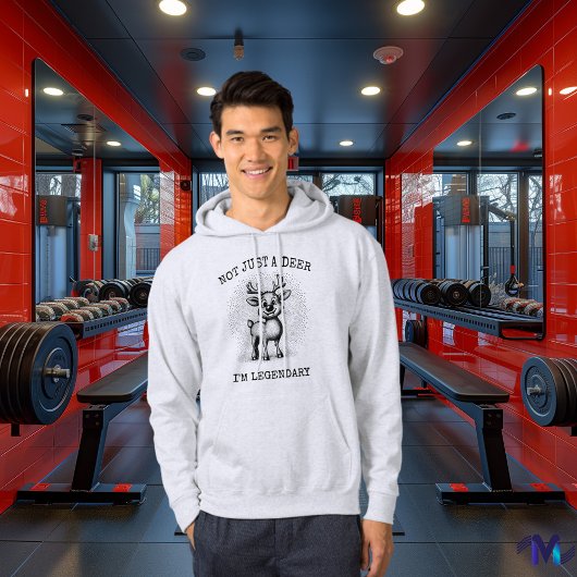  rendier hoodie - Retro Halftone Zwart