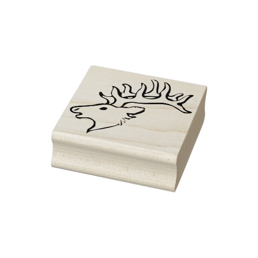 rendier hoofd kunst stempel (Stempel)