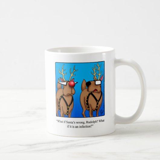 Rendier Humor Koffie Mok Gift (Rechts)