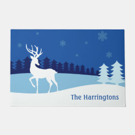 Rendier Illustratie aangepaste naam deurmat
