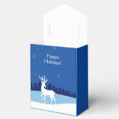 Rendier illustratie aangepaste tekst gunst vak bedankdoosjes (Geopend)