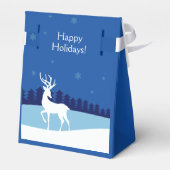 Rendier illustratie aangepaste tekst gunst vak bedankdoosjes (Achterkant)