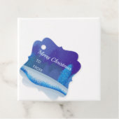 rendier in de sneeuw bedankjes labels (In situ)