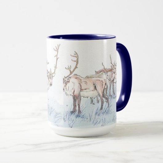 rendier in de sneeuwMok Mok (Voorkant rechts)