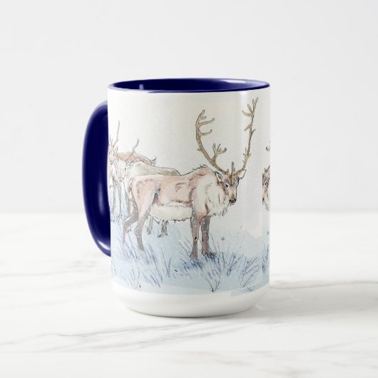 rendier in de sneeuwMok Mok (Voorkant links)