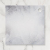 rendier in de Wilde Grijze Waterverf Kerstmis Bedankjes Labels (Achterkant)