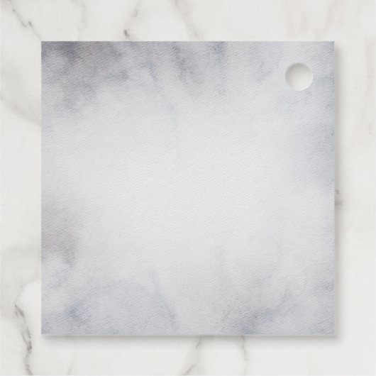 rendier in de Wilde Grijze Waterverf Kerstmis Bedankjes Labels (Achterkant)