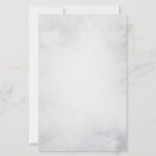 rendier in de Wilde Grijze Waterverf Kerstmis Briefpapier (Achterkant)