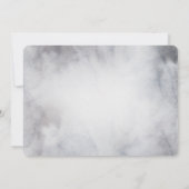 rendier in de Wilde Grijze Waterverf Kerstmis Kaart (Achterkant)