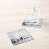 rendier in de Wilde Grijze Waterverf Kerstmis Kartonnen Onderzetters (Insitu)