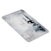 rendier in de Wilde Grijze Waterverf Kerstmis Magneet (Rechterzijde)