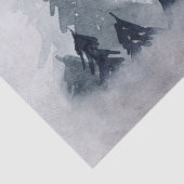 rendier in de Wilde Grijze Waterverf Kerstmis Tissuepapier (Detail)