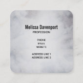 rendier in de Wilde Grijze Waterverf Kerstmis Vierkante Visitekaartje (Achterkant)