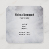 rendier in de Wilde Grijze Waterverf Kerstmis Vierkante Visitekaartje (Achterkant)