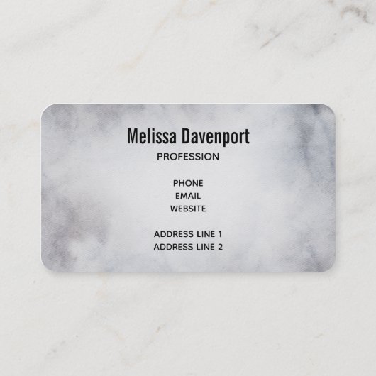 rendier in de Wilde Grijze Waterverf Kerstmis Visitekaartje (Achterkant)