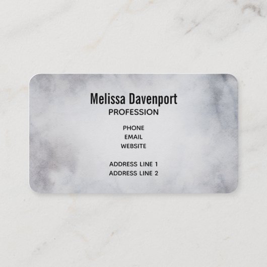 rendier in de Wilde Grijze Waterverf Kerstmis Visitekaartje (Achterkant)