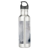 rendier in de Wilde Grijze Waterverf Kerstmis Waterfles (Achterkant)