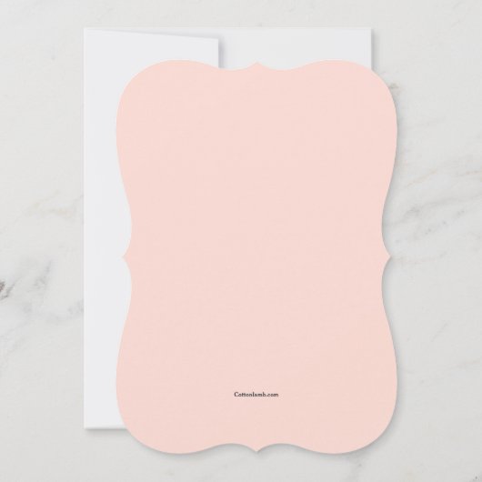 rendier in Santa Pet Uitnodiging (Achterkant)