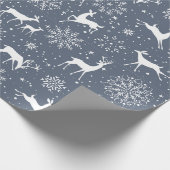 rendier in sneeuw cadeaupapier (Hoek)