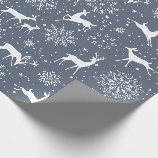 rendier in sneeuw cadeaupapier (Hoek)