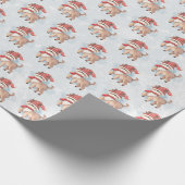 rendier in sneeuw cadeaupapier (Hoek)