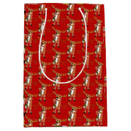 Rendier Jazz Inpakpapier Medium Cadeauzakje