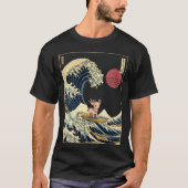 Rendier Kanagawa Japanse Surfgolf T-shirt (Voorkant)