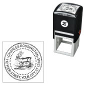  rendier kariboe tekening naam adres  zelfinktende stempel (In situ)