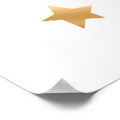 Rendier Kerst 1e Verjaardag Winter Herten Banner Poster (Hoek)