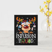 Rendier kerst infusie verpleegkundige squad stetho kaart (Gele Bloem)